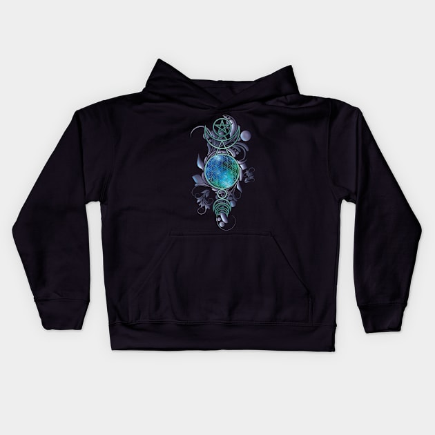 Sacred Space 2 Kids Hoodie by Arcuedes